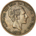 Coin, Spain, Alfonso XII, 5 Centimos, 1878, Barcelona, EF(40-45), Bronze, KM:674