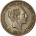 Coin, Spain, Alfonso XII, 5 Centimos, 1879, Barcelona, EF(40-45), Bronze, KM:674