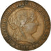 Coin, Spain, Isabel II, 2-1/2 Centimos, 1868, Barcelona, EF(40-45), Copper