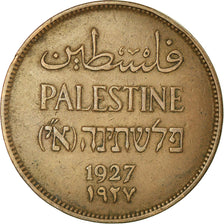 Moneta, Palestina, 2 Mils, 1927, BB, Bronzo, KM:2