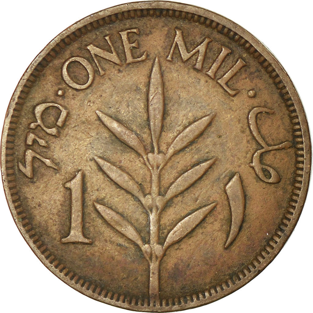 Coin, Palestine, Mil, 1927, EF(40-45), Bronze, KM:1