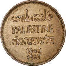 Coin, Palestine, Mil, 1943, EF(40-45), Bronze, KM:1