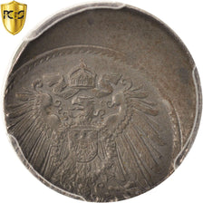 Coin, Germany, 5 Pfennig, 1915-1922, PCGS, MS62, MS(60-62), Iron, graded