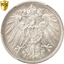 GERMANY - EMPIRE, Wilhelm II, Mark, 1912, PCGS, MS67+, Silver, KM:14