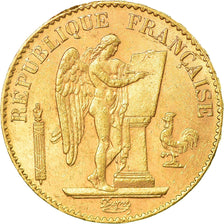 Moneta, Francja, Génie, 20 Francs, 1890, Paris, AU(55-58), Złoto, KM:825