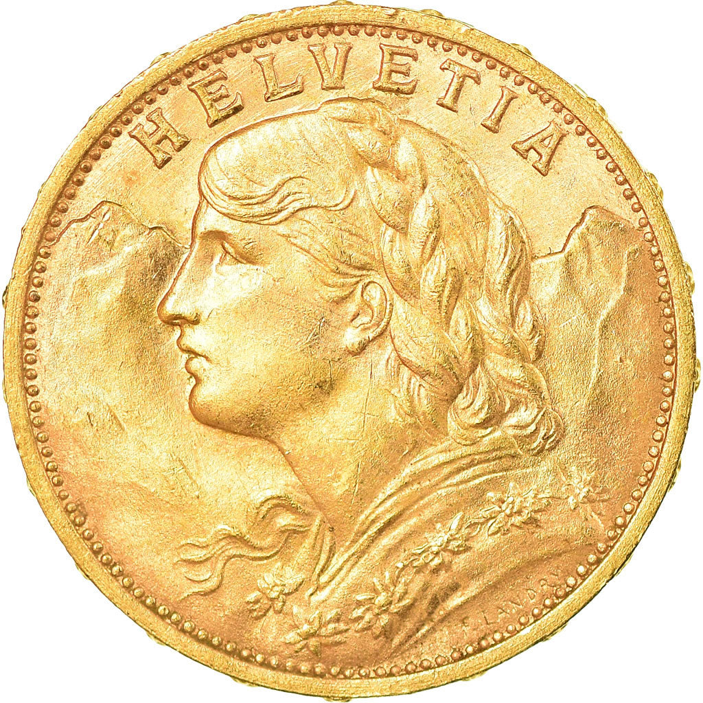 Moneda, Suiza, 20 Francs, 1930, Bern, EBC+, Oro, KM:35.1