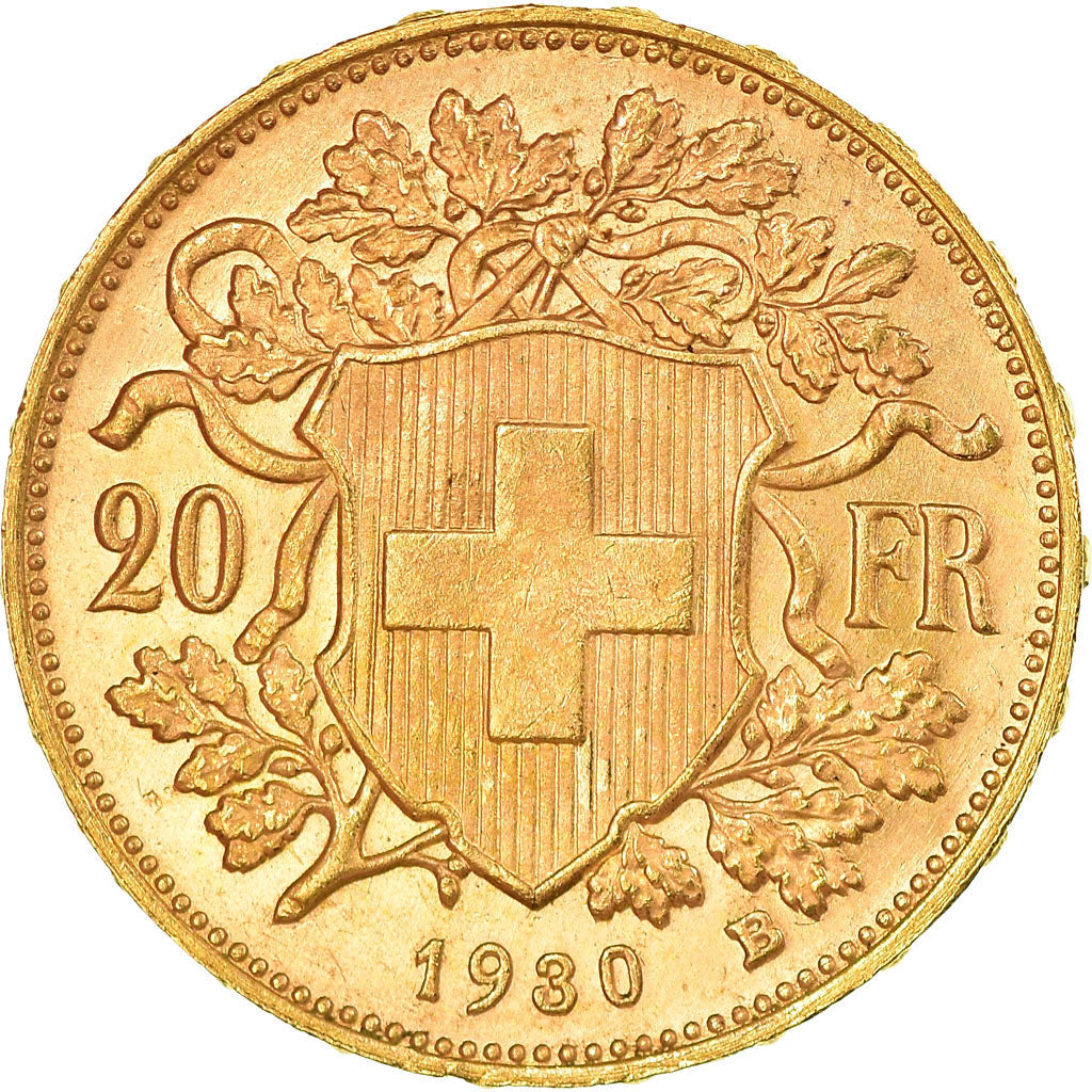 Moneda, Suiza, 20 Francs, 1930, Bern, EBC+, Oro, KM:35.1