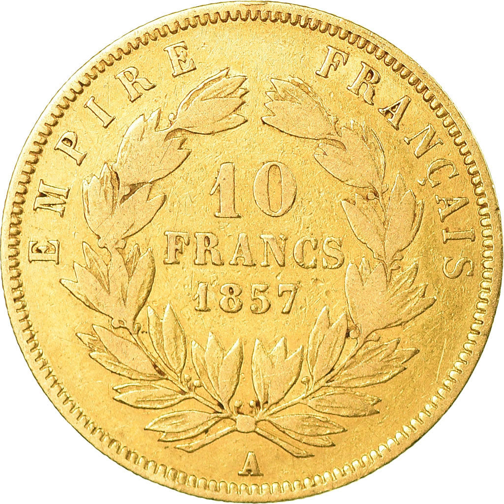 Munten, Frankrijk, Napoleon III, Napoléon III, 10 Francs, 1857, Paris, FR