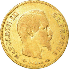 Münze, Frankreich, Napoleon III, 10 Francs, 1857, Paris,Gold, S+, KM 784.3