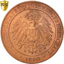 África oriental alemana, Wihelm II, Pesa, 1890, PCGS, MS64RB, Cobre, KM:1