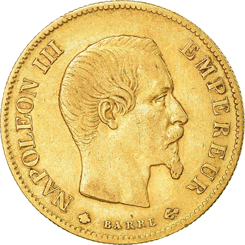 Moeda, França, Napoleon III, Napoléon III, 10 Francs, 1860, Strasbourg