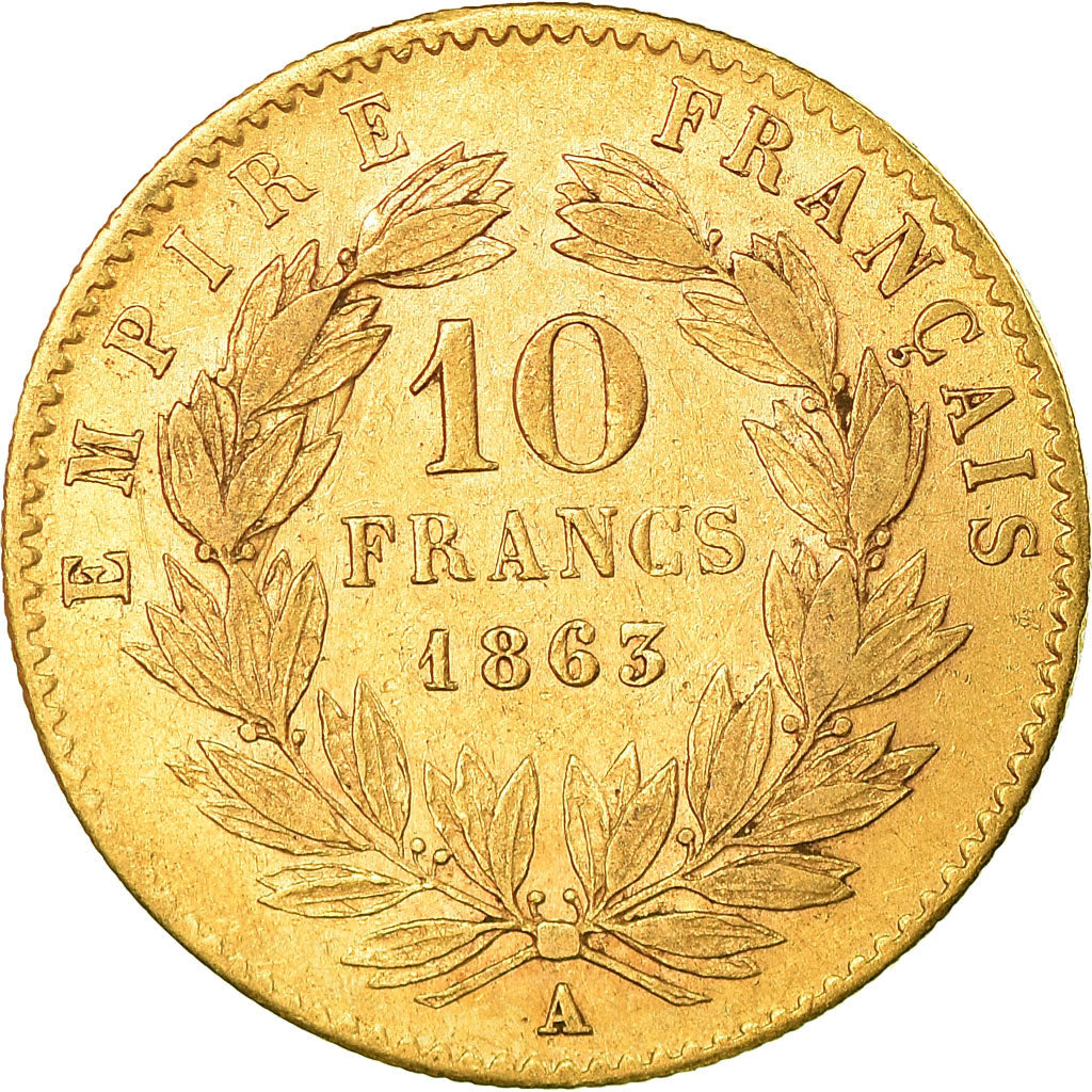Monnaie, France, Napoleon III, Napoléon III, 10 Francs, 1863, Paris, TTB, Or