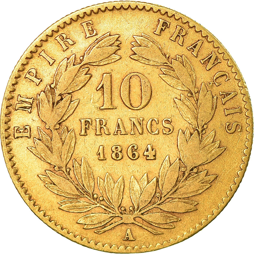 Münze, Frankreich, Napoleon III, Napoléon III, 10 Francs, 1864, Paris, S+