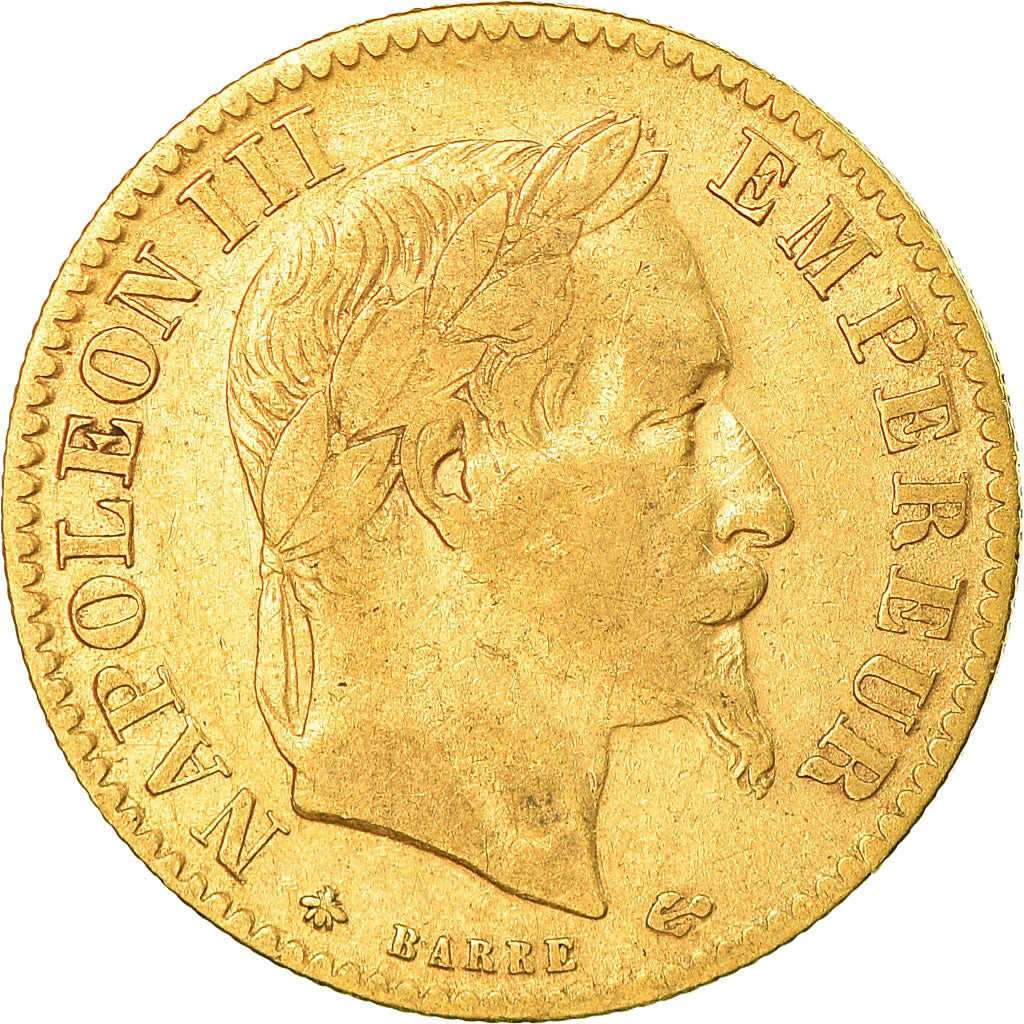 Monnaie, France, Napoleon III, 10 Francs, 1866, Paris, TB+, Or, Gadoury:1015