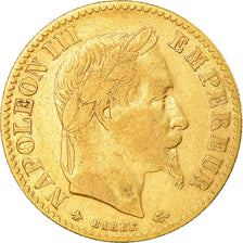 Monnaie, France, Napoleon III, 10 Francs, 1866, Paris, TB+, Or, Gadoury:1015
