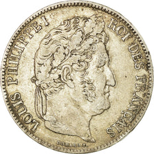 Coin, France, Louis-Philippe, 5 Francs, 1839, Bordeaux, EF(40-45), Silver