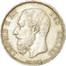 Coin, Belgium, Leopold II, 5 Francs, 5 Frank, 1871, EF(40-45), Silver, KM:24