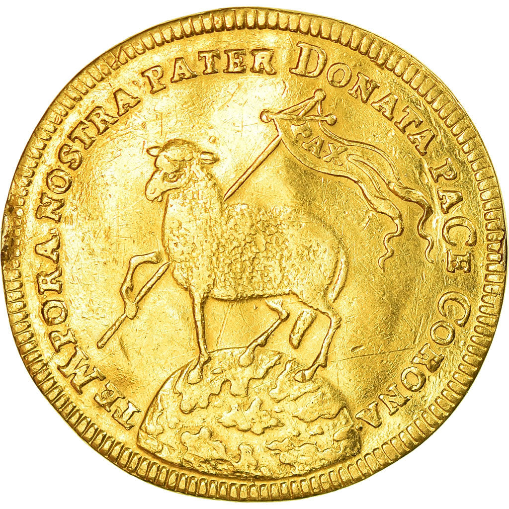 Coin, German States, NURNBERG, 2 Ducat, 1700, AU(50-53), Gold, KM:259