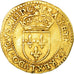 Munten, Frankrijk, Louis XIII, Ecu d'or au soleil, Ecu d'or, 1615, Rouen, ZF+