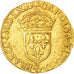 Moeda, França, Charles IX, Ecu d'or, 1562, Bordeaux, AU(55-58), Dourado