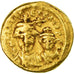 Moneda, Heraclius & Heraclius Constantin, Solidus, 617-618, Carthage, MBC+, Oro