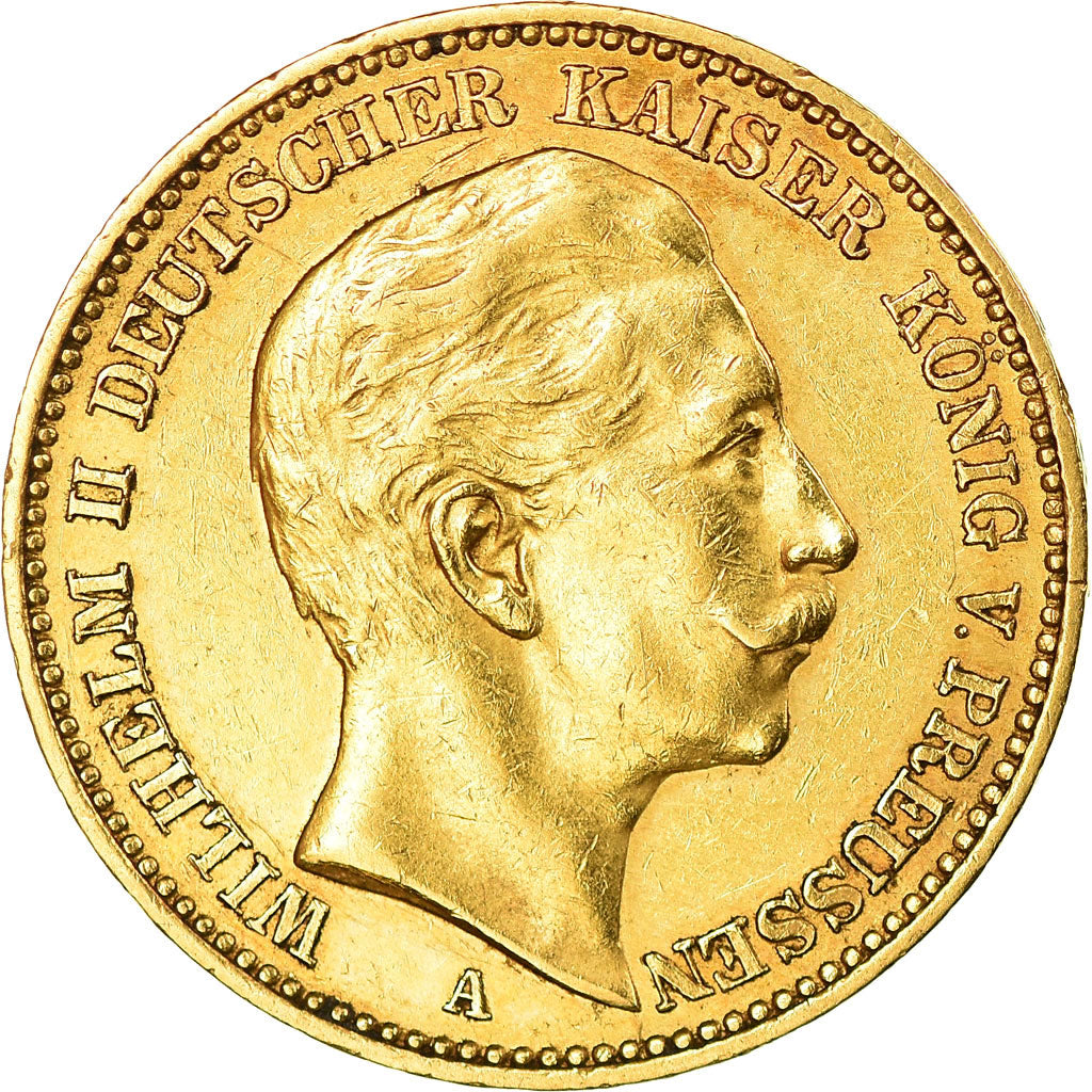 Moneda, Estados alemanes, PRUSSIA, Wilhelm II, 20 Mark, 1903, Berlin, EBC, Oro