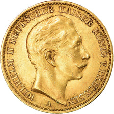 Moneda, Estados alemanes, PRUSSIA, Wilhelm II, 20 Mark, 1912, Berlin, MBC+, Oro