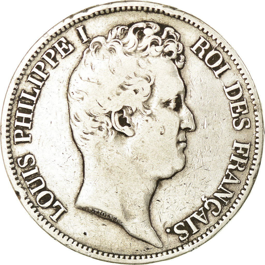 Coin, France, Louis-Philippe, 5 Francs, 1831, Rouen, VF(20-25), Silver