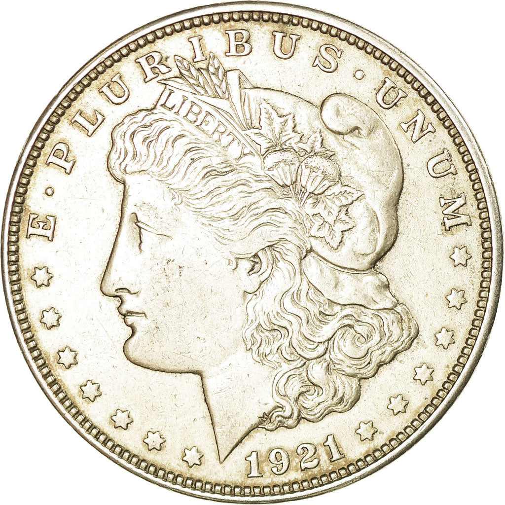 Coin, United States, Morgan Dollar, Dollar, 1921, U.S. Mint, Denver, EF(40-45)
