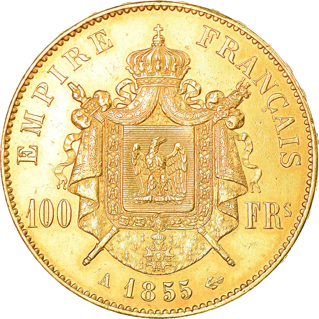 Munten, Frankrijk, Napoleon III, Napoléon III, 100 Francs, 1855, Paris, ZF+