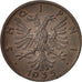 Coin, Albania, Zog I, Qindar Ar, 1935, Rome, MS(64), Bronze, KM:14