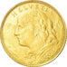Coin, Switzerland, 10 Francs, 1922, Bern, AU(55-58), Gold, KM:36
