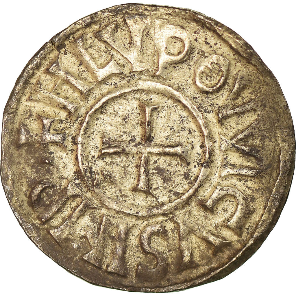 Coin, France, Louis le Pieux, Denier, 822-840, Melle, EF(40-45), Silver