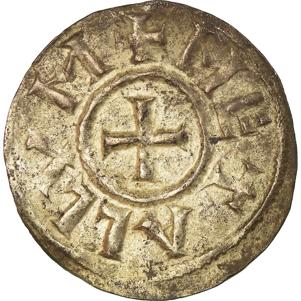 Coin, France, Louis le Pieux, Denier, 822-840, Melle, EF(40-45), Silver