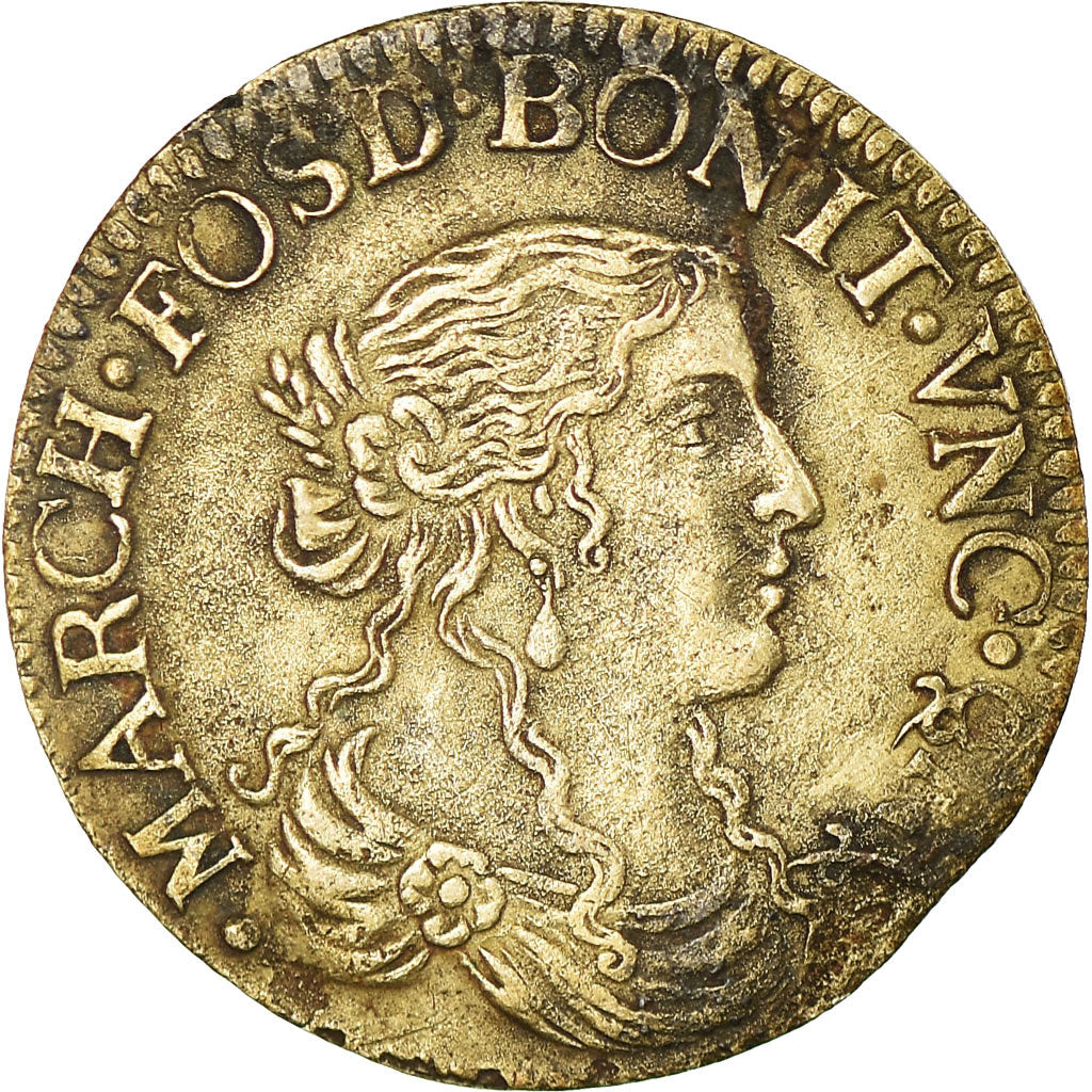 Münze, Italien, Maria Maddalena, Luigino, 1669, Fosdinovo, SS+, Silber