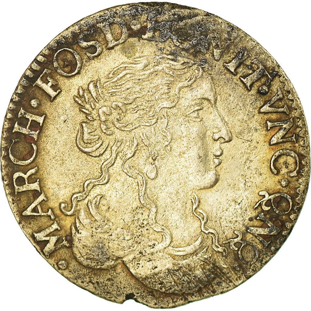 Münze, Italien, Anne-Marie-Louise d'Orléans, Luigino, 1669, Fosdinovo, SS+