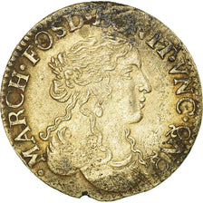 Münze, Italien, Anne-Marie-Louise d'Orléans, Luigino, 1669, Fosdinovo, SS+