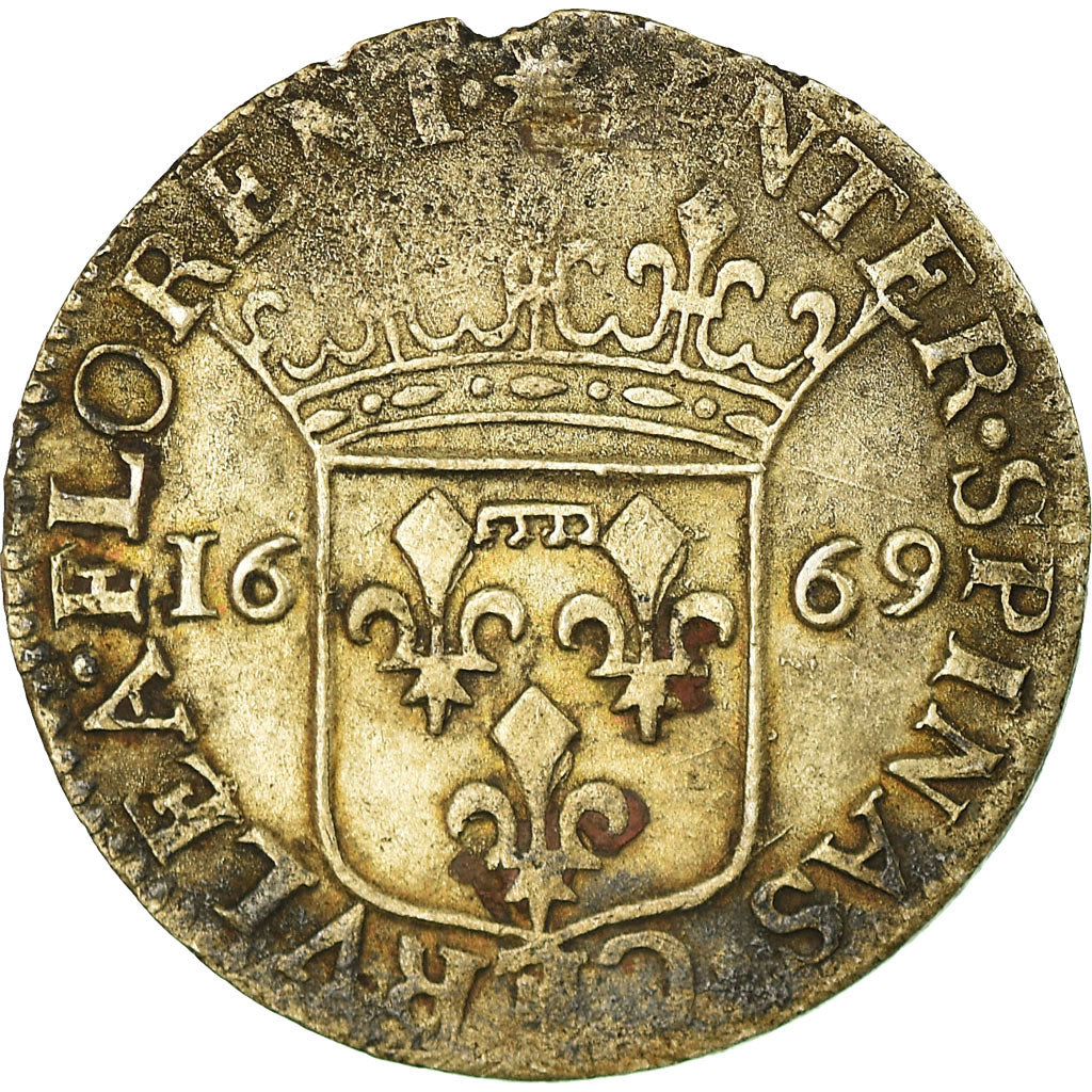Münze, Italien, Anne-Marie-Louise d'Orléans, Luigino, 1669, Fosdinovo, SS+