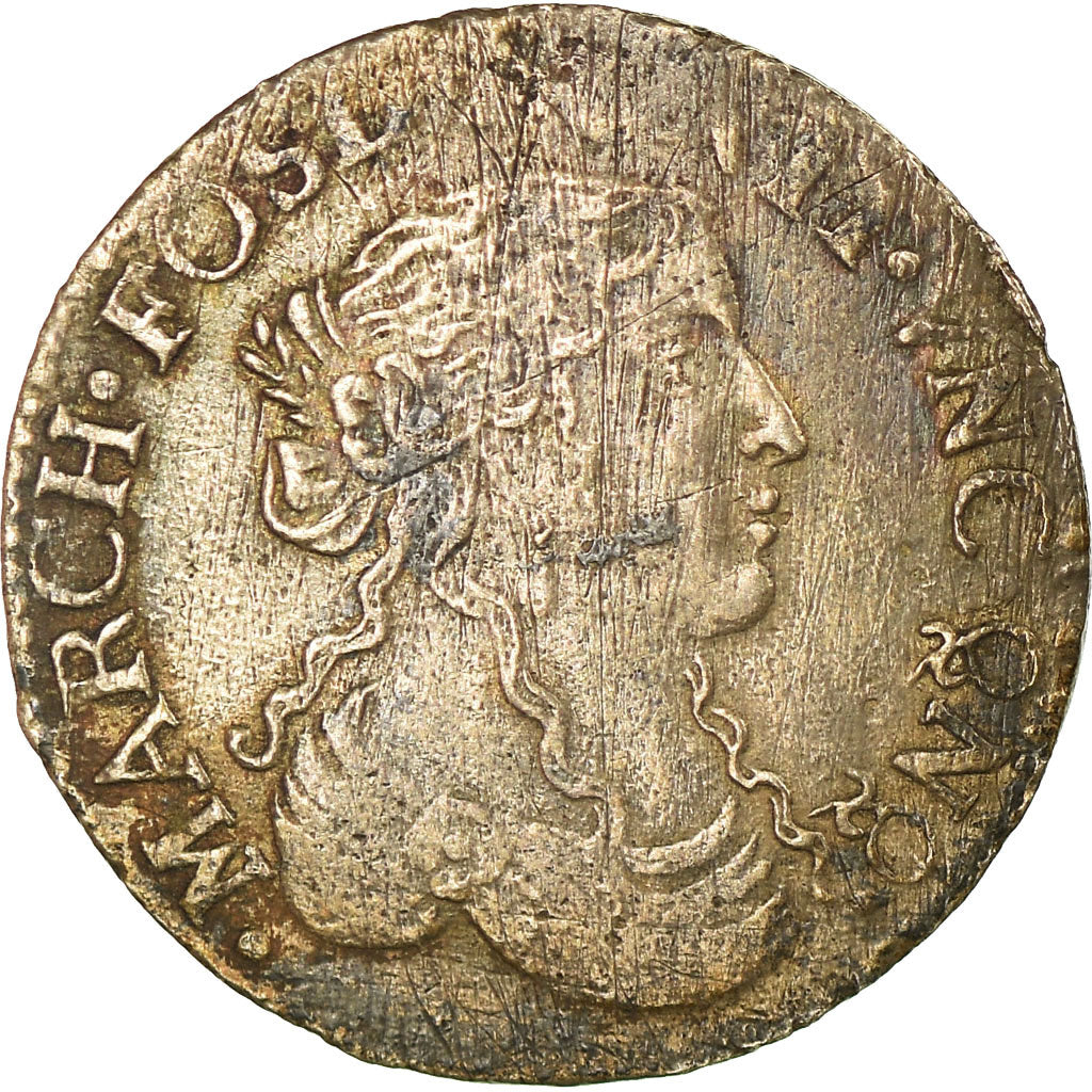Moneta, Włochy, Maria Maddalena, Luigino, 1669, Fosdinovo, VF(30-35), Srebro