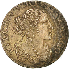Moeda, ESTADOS ITALIANOS, TORRIGLIA, Violante, Luigini, 1668, EF(40-45), Prata