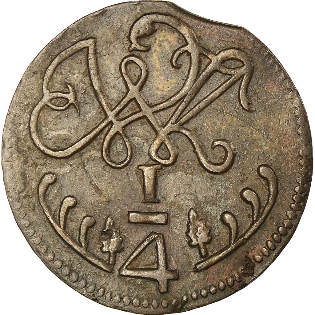 Monnaie, Venezuela, CARACAS, Ferdinand VII, 1/4 Réal, 1817, Caracas, TTB+