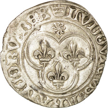 Coin, France, Louis XI, Blanc au Soleil, 1475, Saint Lô, EF(40-45), Billon