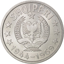 Albania, 20 Qindarka, 1969, Aluminium, KM:46
