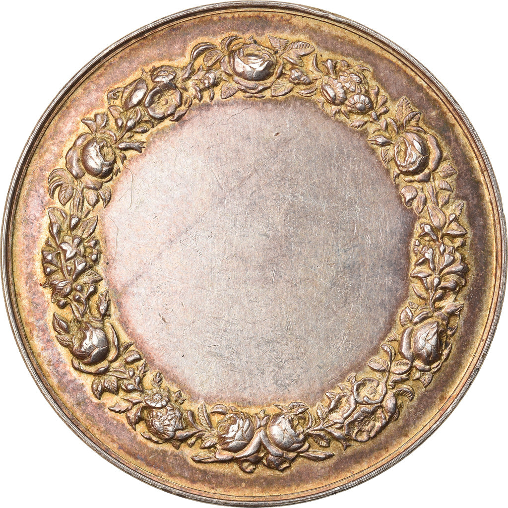 France, Medal, Religion, Mariage Chrétien, Pingret, AU(55-58), Silver