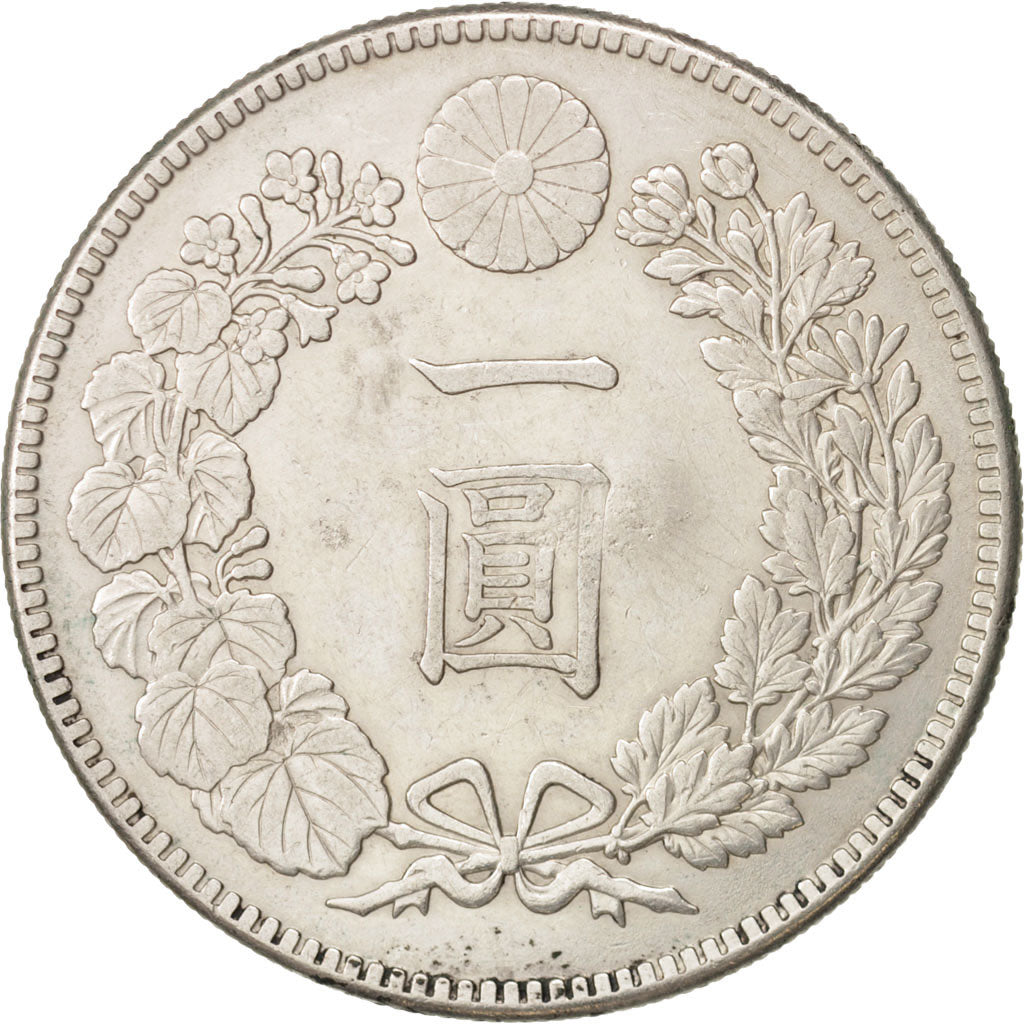 Coin, Japan, Mutsuhito, Yen, 1912, AU(55-58), Silver, KM:A25.3
