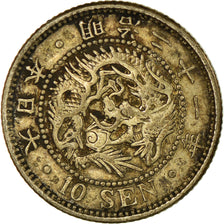 Coin, Japan, Mutsuhito, 10 Sen, 1888, EF(40-45), Silver, KM:23