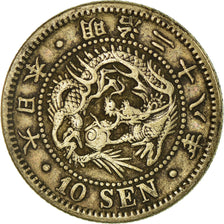 Coin, Japan, Mutsuhito, 10 Sen, 1895, EF(40-45), Silver, KM:23