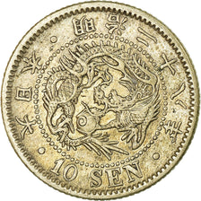 Coin, Japan, Mutsuhito, 10 Sen, 1895, AU(55-58), Silver, KM:23