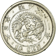 Coin, Japan, Mutsuhito, 10 Sen, 1898, AU(50-53), Silver, KM:23