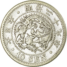 Monnaie, Japon, Mutsuhito, 10 Sen, 1896, TTB, Argent, KM:23